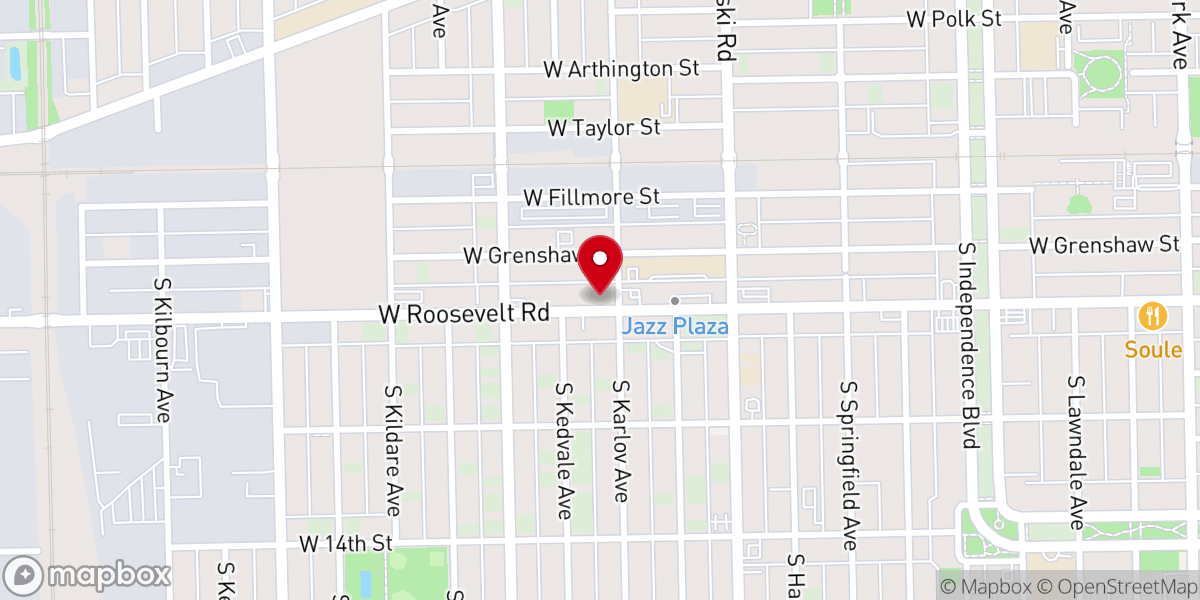 Map showing location of New Mount Pleasant Missionary Baptist Church