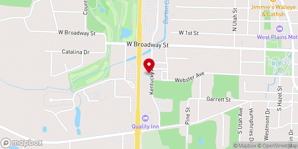 Map showing location of St. Paul Lutheran Church
