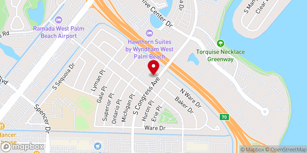 Map showing location of First Christian Church