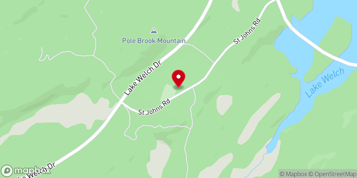Map showing location of Saint John's in the Wilderness Episcopal Church