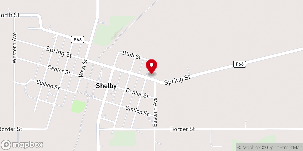 Map showing location of United Lutheran Church