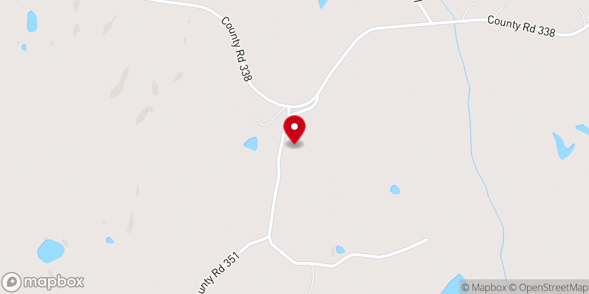 Map showing location of North Hopewell Church