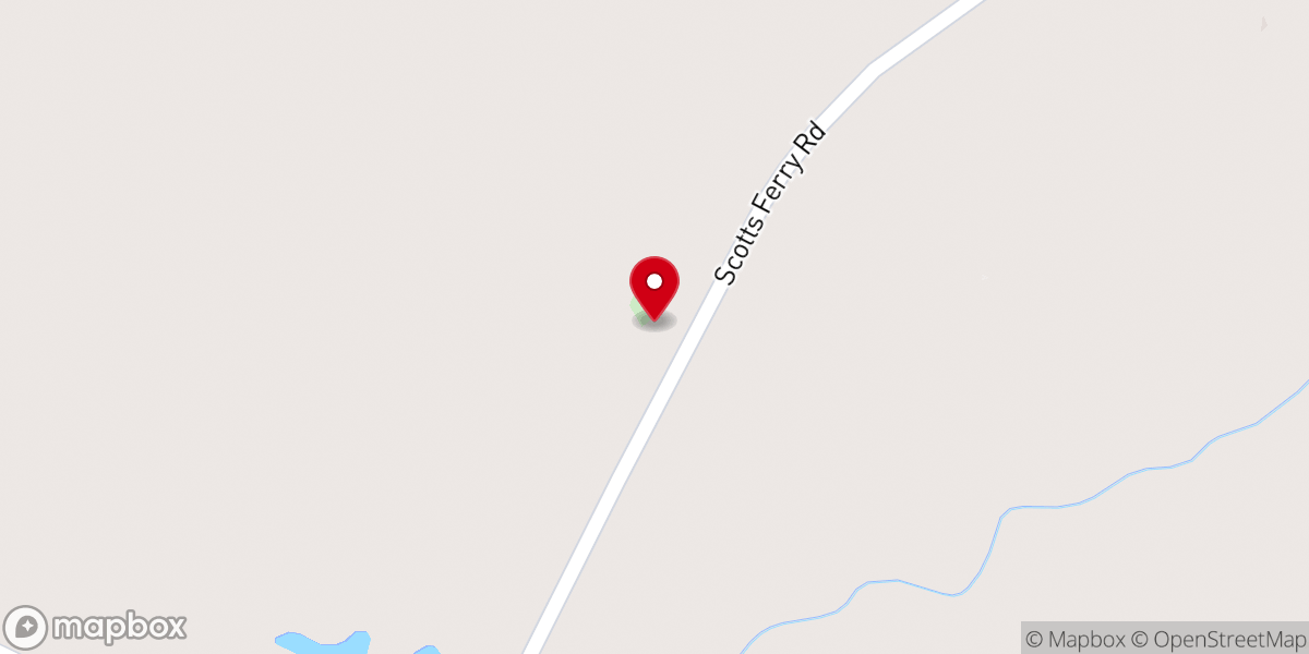 Map showing location of Solid Rock Baptist Church