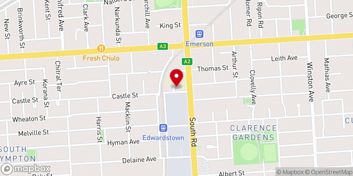 Map showing location of St Anthony of Padua Catholic Church