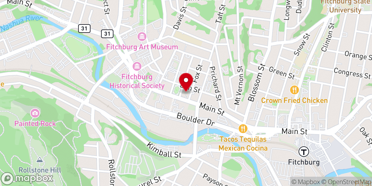 Map showing location of Christ Church