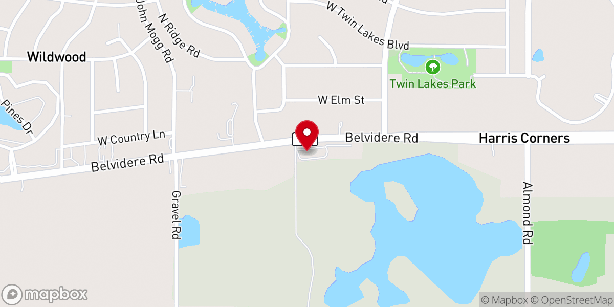 Map showing location of Hope Orthodox Presbyterian Church
