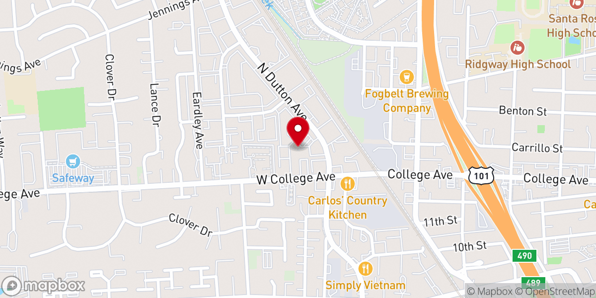 Map showing location of The Promise Center