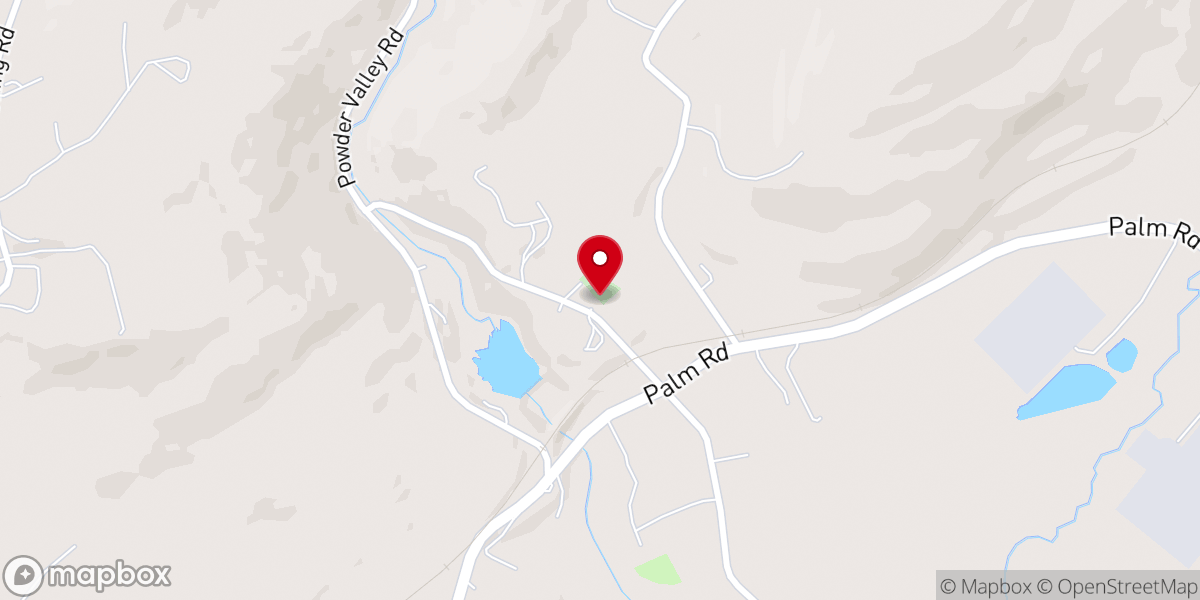 Map showing location of Hosensack Evangelical Congregational Church