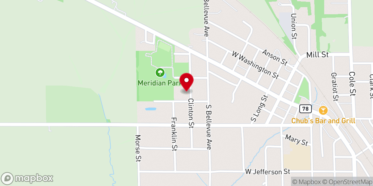 Map showing location of St Paul's Lutheran Church