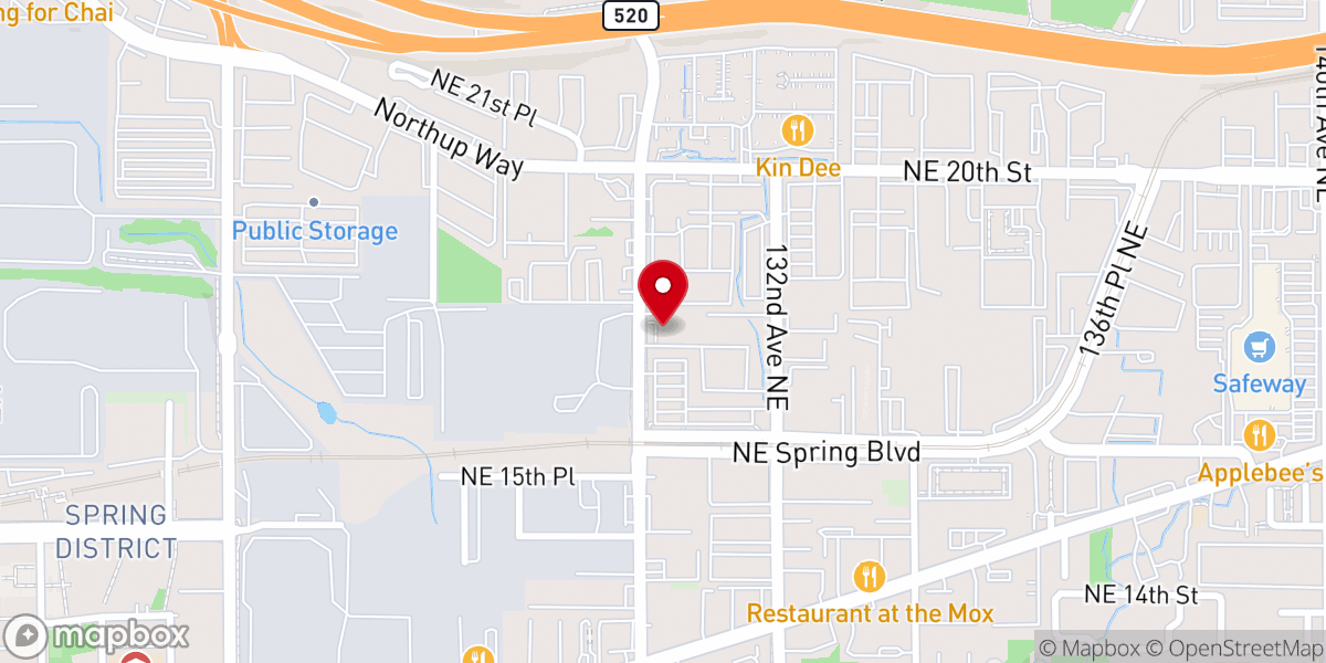 Map showing location of Blue Sky Church