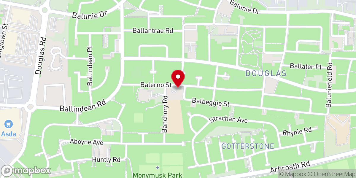 Map showing location of Saint Pius X Catholic Church Douglas