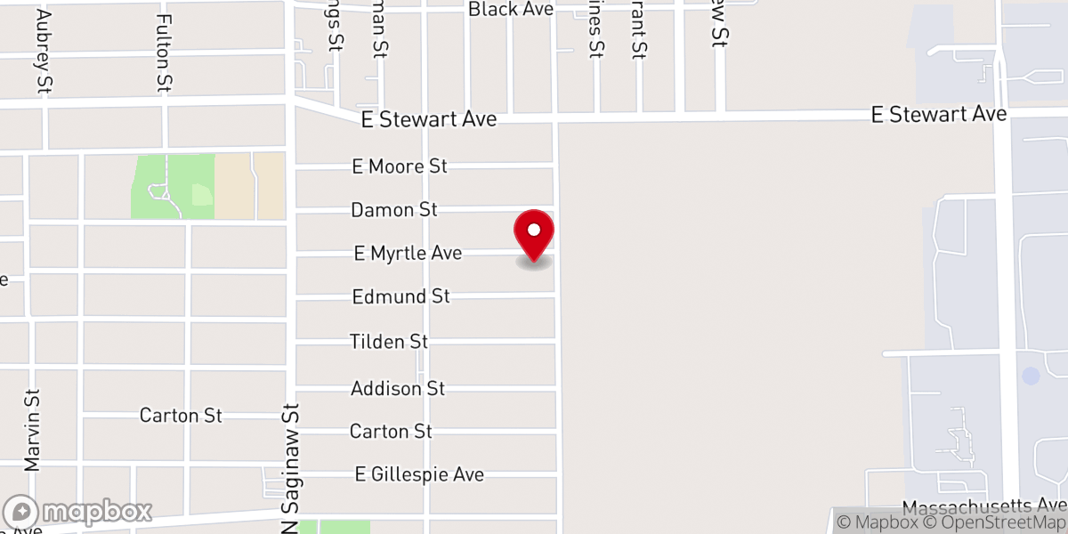 Map showing location of Metropolitan Baptist Church