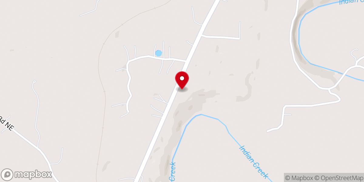 Map showing location of Church of God of Prophecy