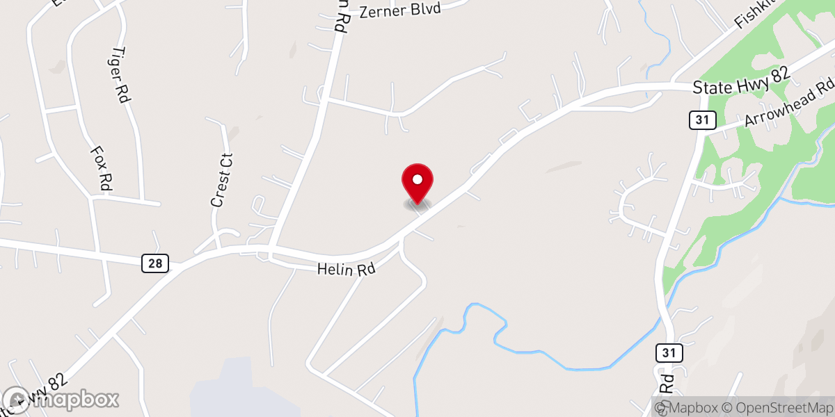 Map showing location of Vineyard Community Church