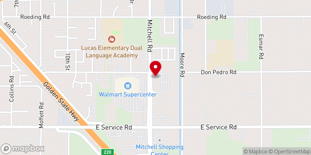 Map showing location of ST. JUDE PARISH - CERES, CA