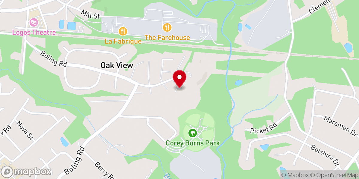 Map showing location of Community Mission Baptist Church