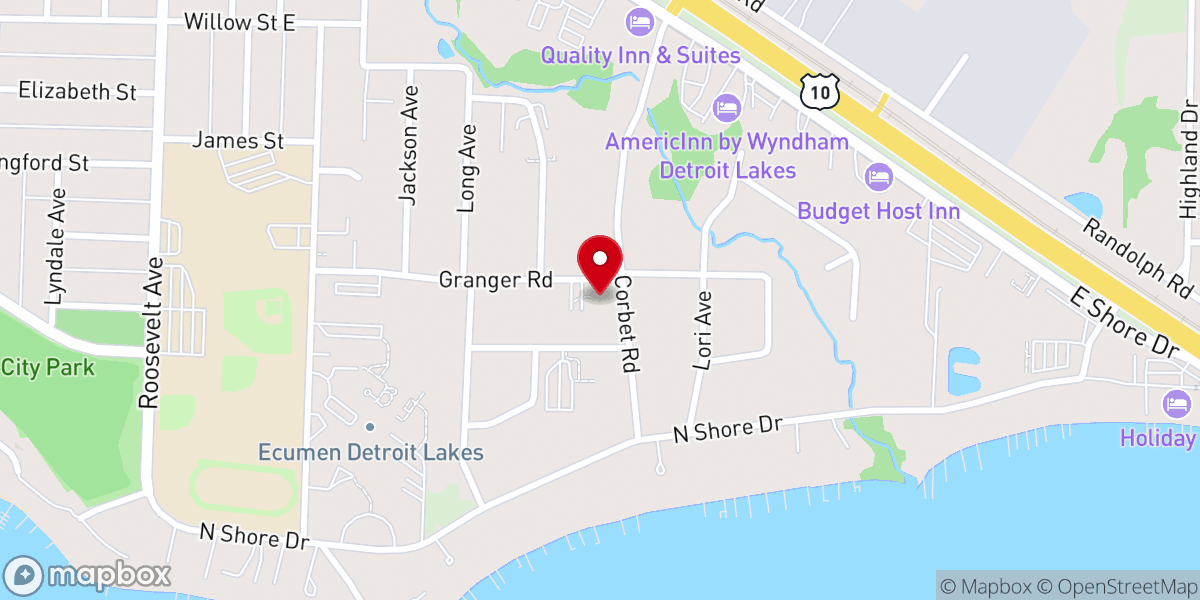 Map showing location of St Luke's Episcopal Church