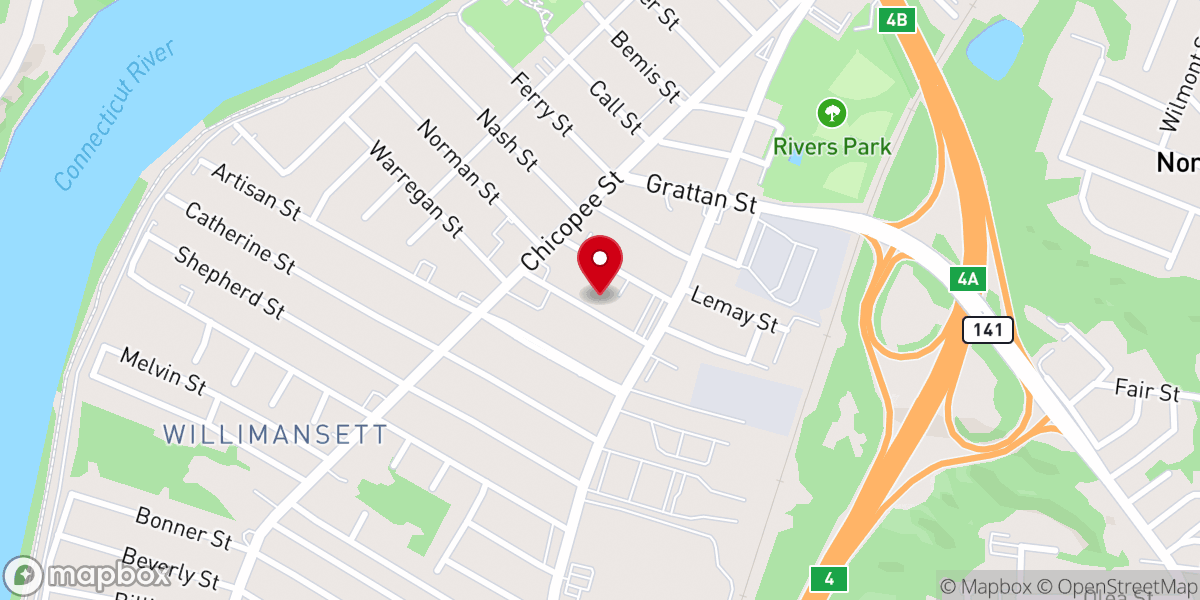 Map showing location of St Anthony of Padua Social Center
