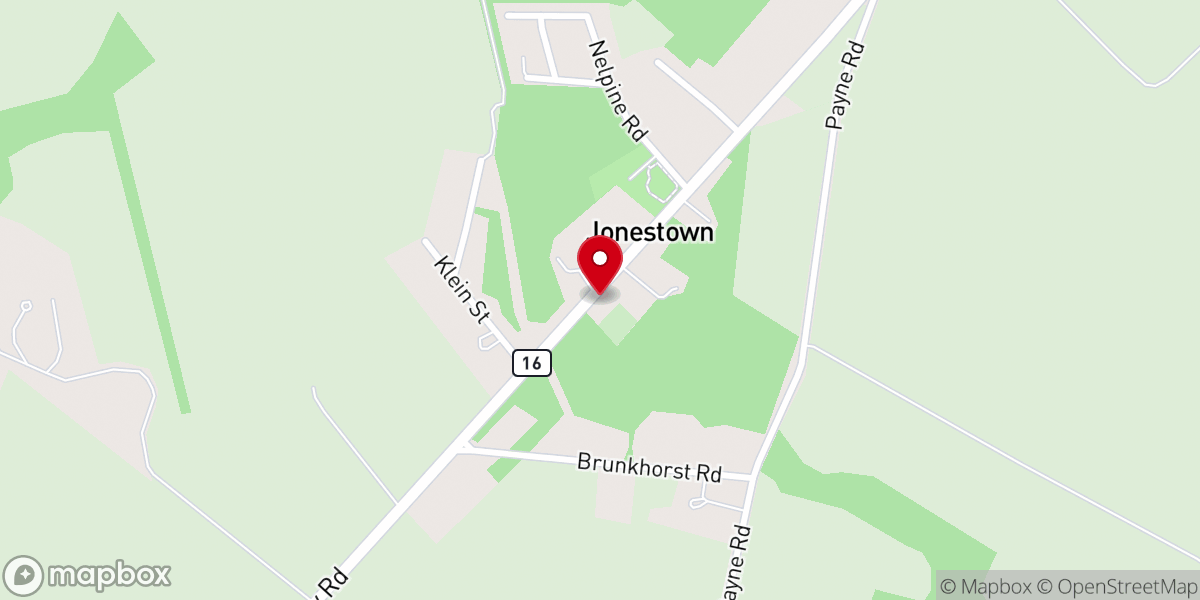 Map showing location of Coppins AME Church