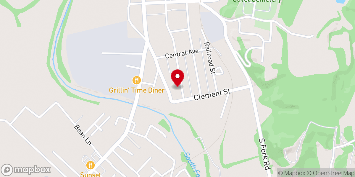 Map showing location of Moorefield Church of God