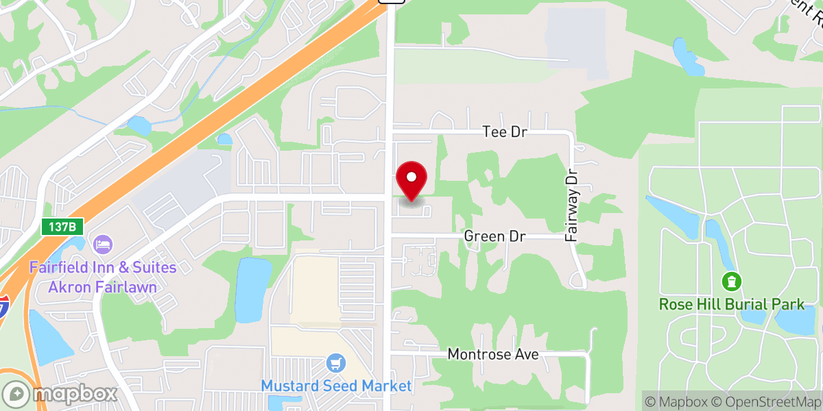 Map showing location of Grace Church Offices