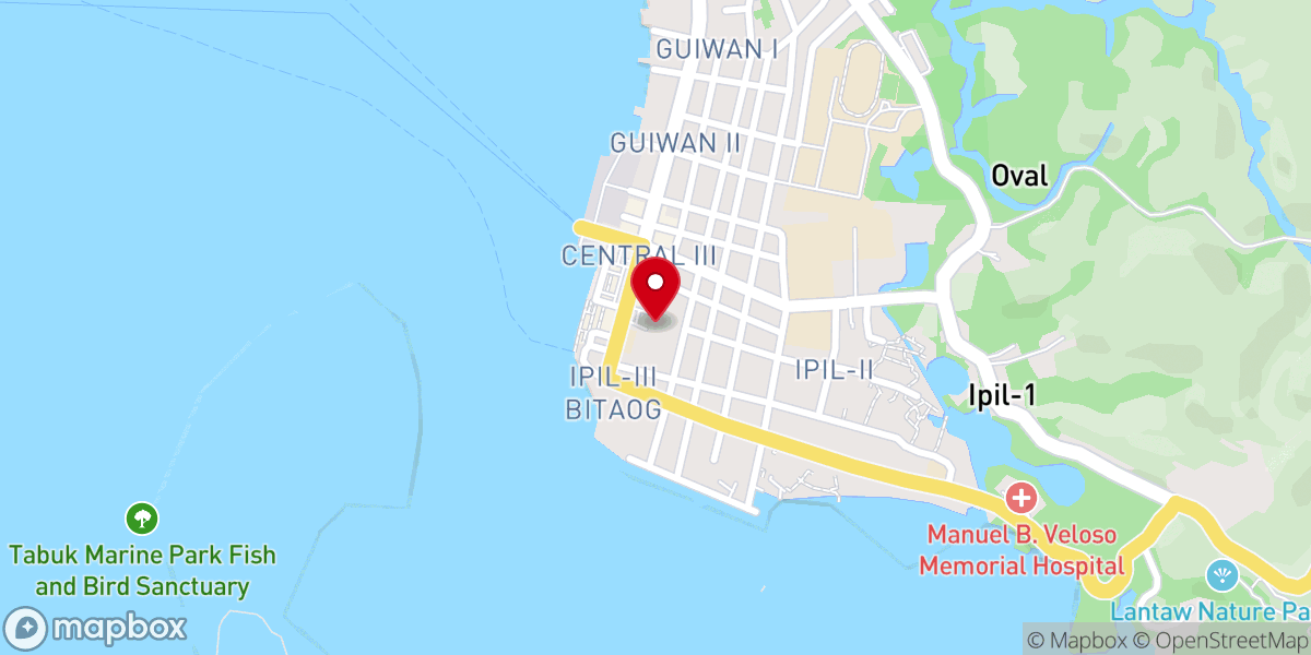 Map showing location of St. Francis Xavier Parish Church