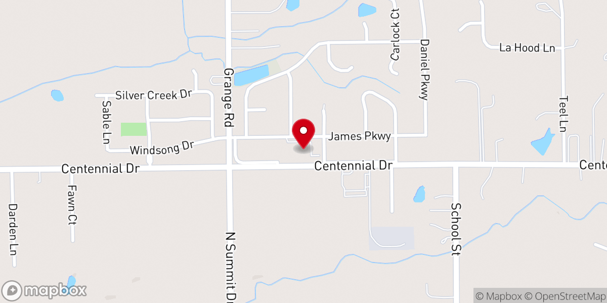 Map showing location of Highview Christian Church