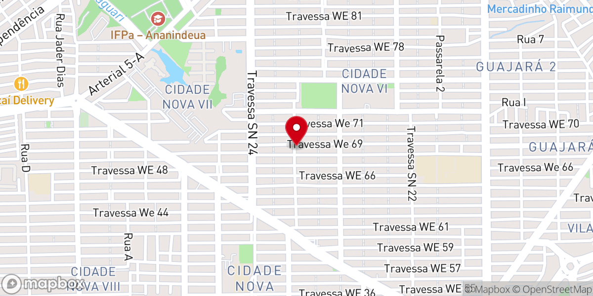 Map showing location of Igreja Evangélica Assembleia de Deus Ministério Cidade Nova