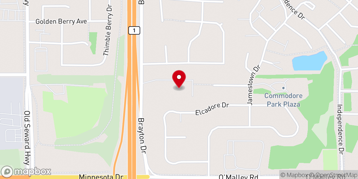 Map showing location of Cornerstone Church