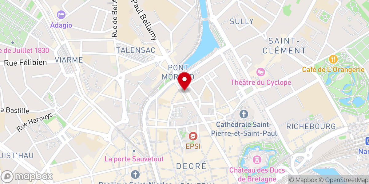 Map showing location of Église Le Chemin
