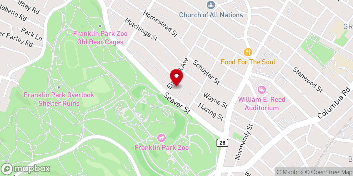 Map showing location of Bhutanese Churches of New England Inc