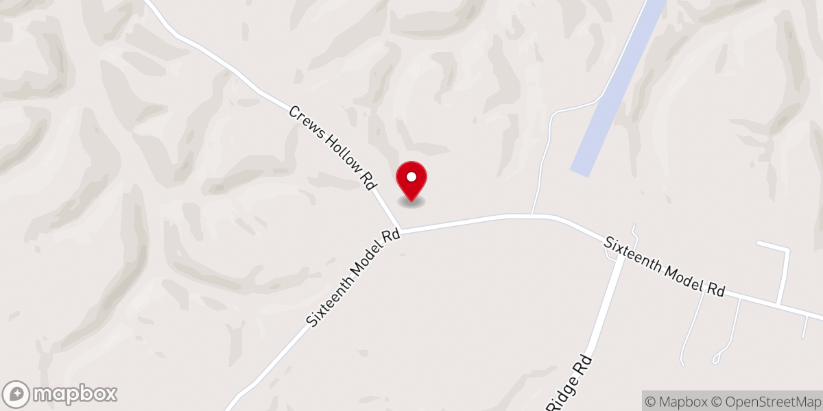 Map showing location of Antioch Church of Christ