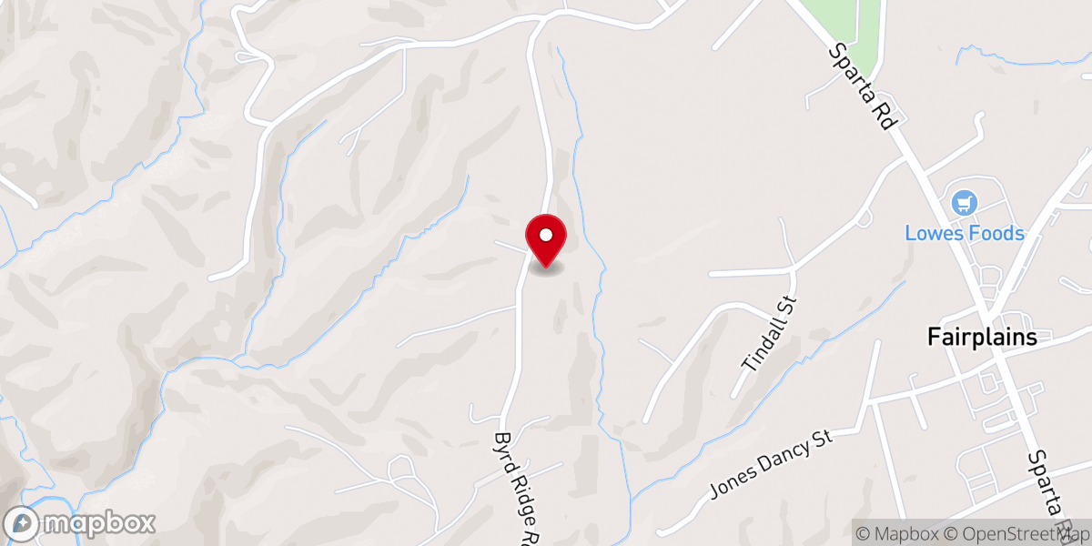 Map showing location of Peace Haven Baptist Church