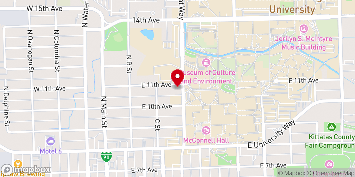 Map showing location of Chi Alpha Christian Fellowship