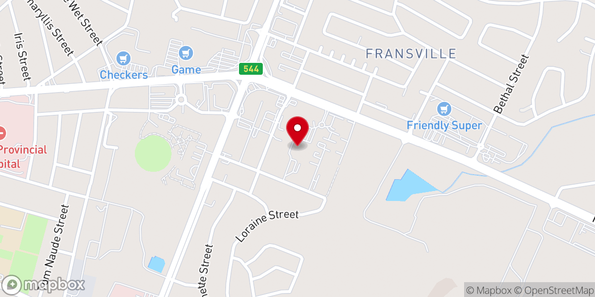 Map showing location of New Life Church