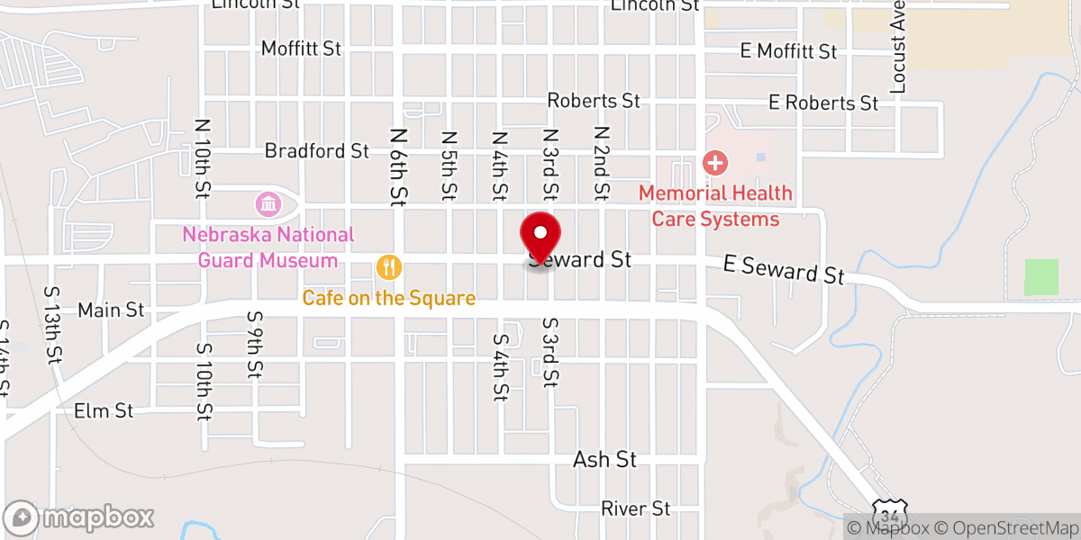 Map showing location of Faith in Christ Fellowship