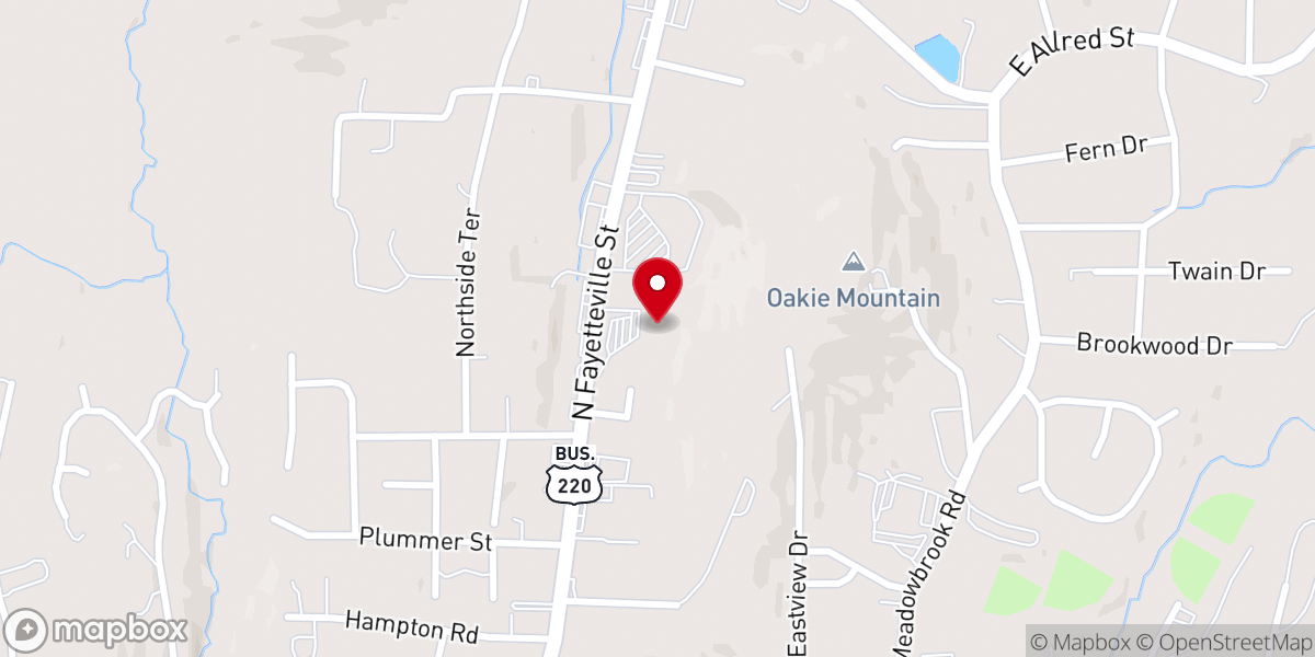 Map showing location of Central Carolina Community Church
