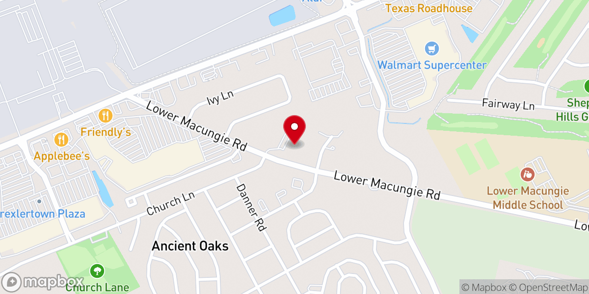 Map showing location of St. Anne's Episcopal Church