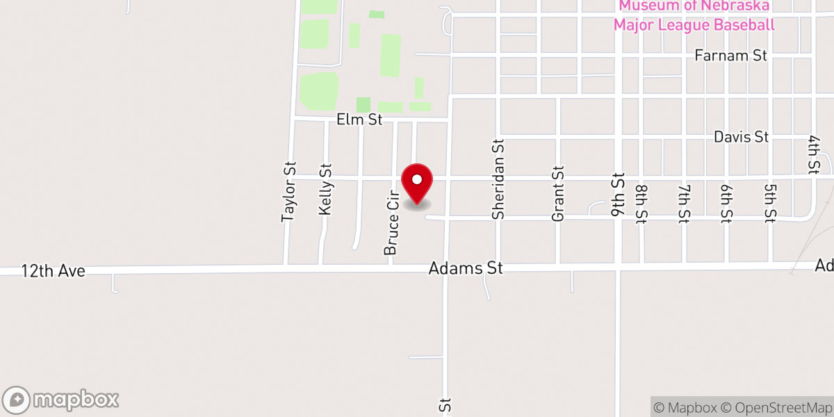 Map showing location of United Methodist Church