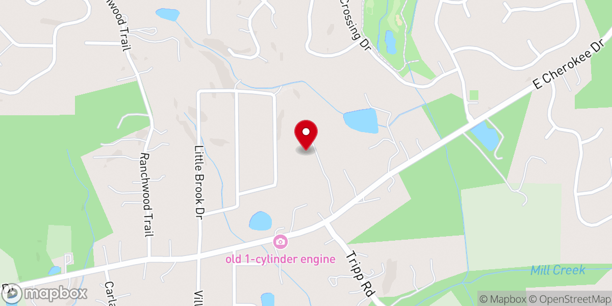 Map showing location of St. Elizabeth Orthodox Church