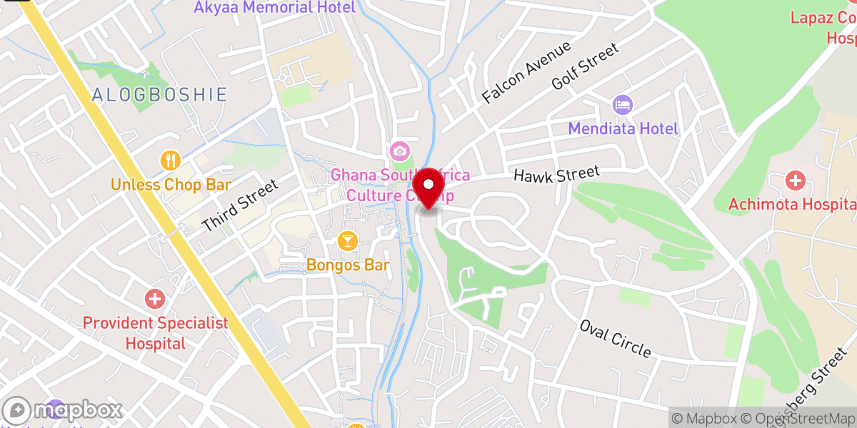 Map showing location of Eagles House Chapel Intl. (EHCI)