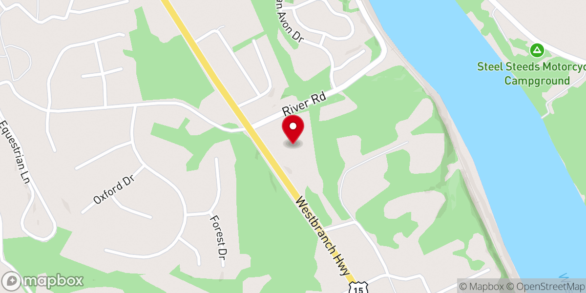 Map showing location of Lewisburg Assembley of God Church