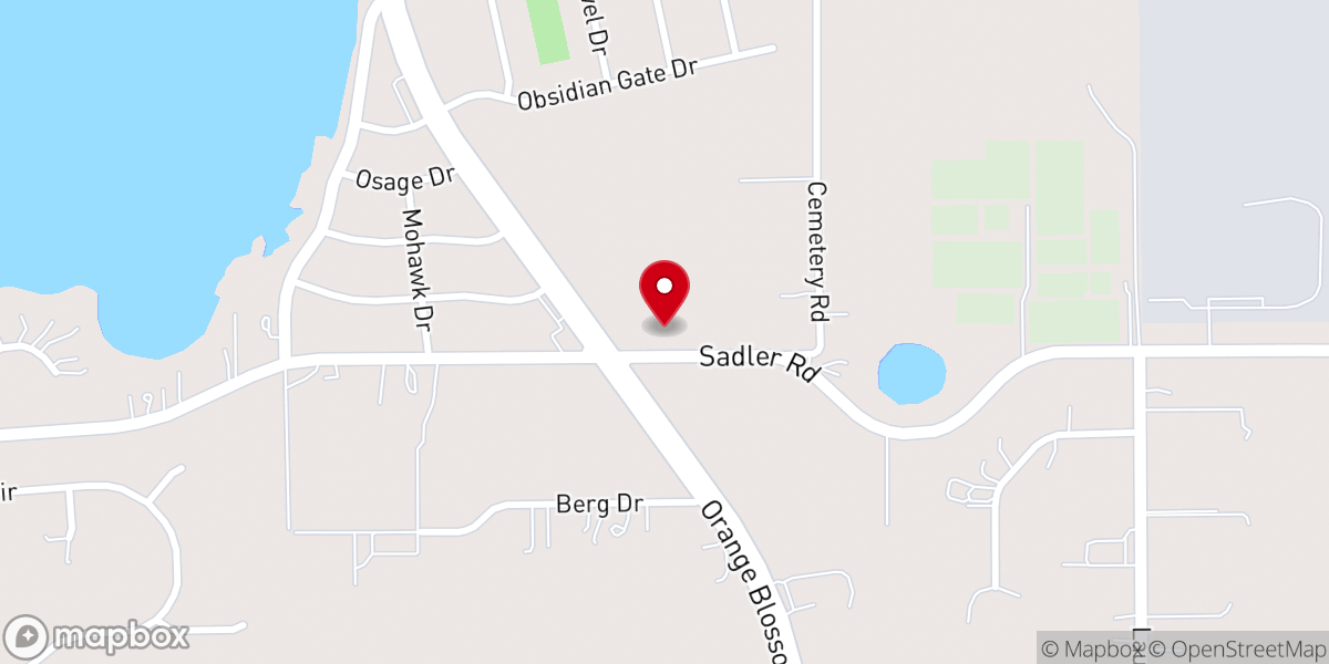Map showing location of FIRST BAPTIST CHURCH OF TANGERINE
