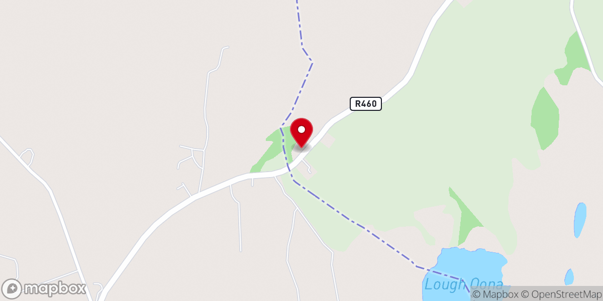 Map showing location of Gortnacullia Holy Well