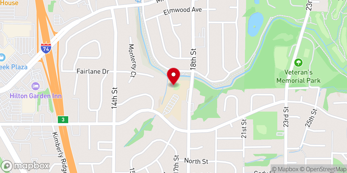Map showing location of Journey Christian Church