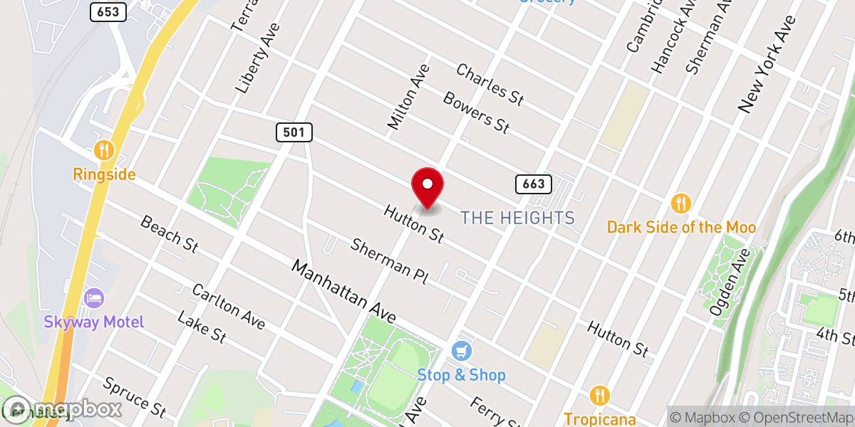 Map showing location of Heights Community Reformed Church
