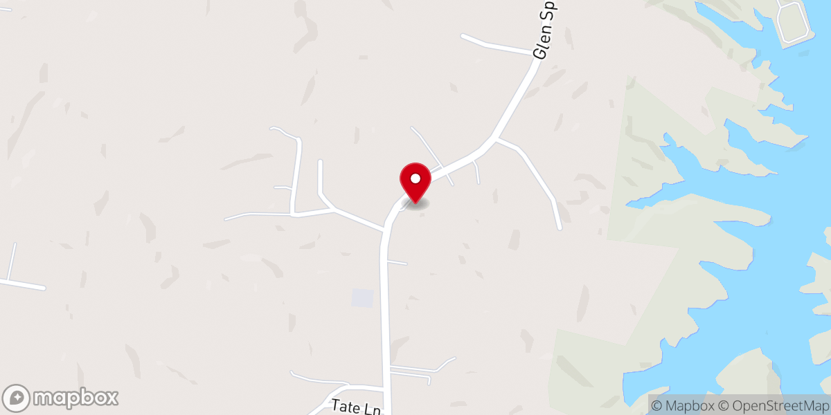 Map showing location of Poplar Grove Assembly of God