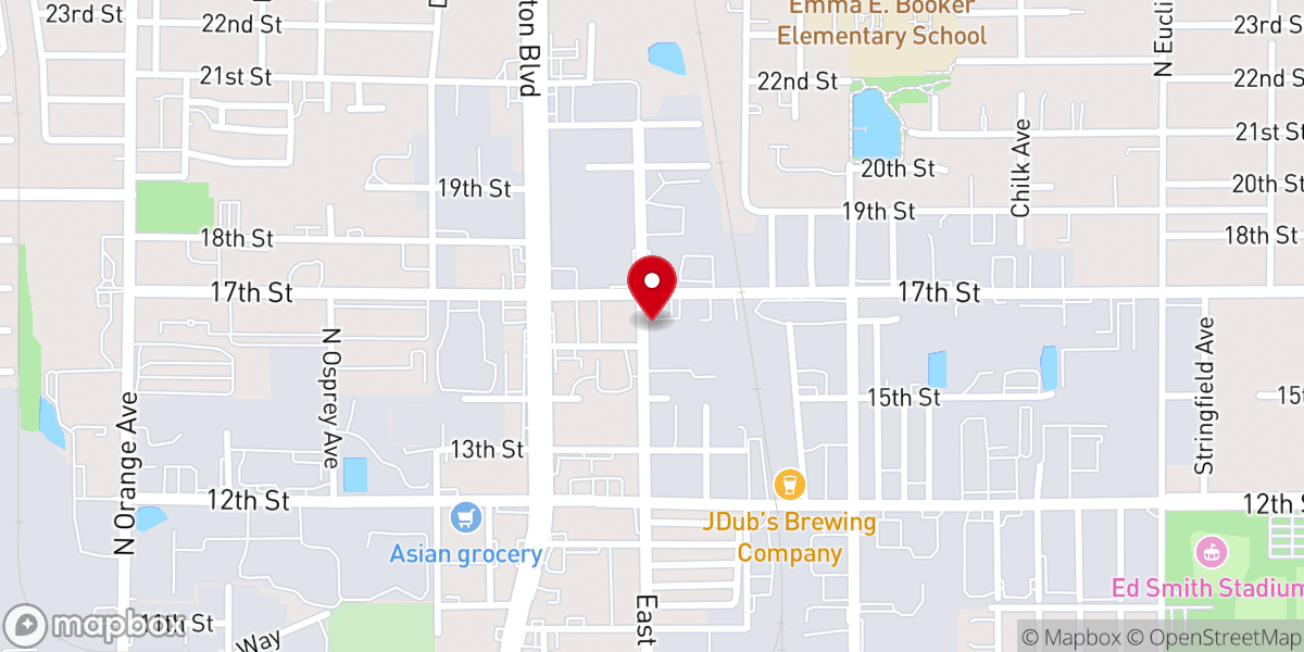 Map showing location of LDM Church