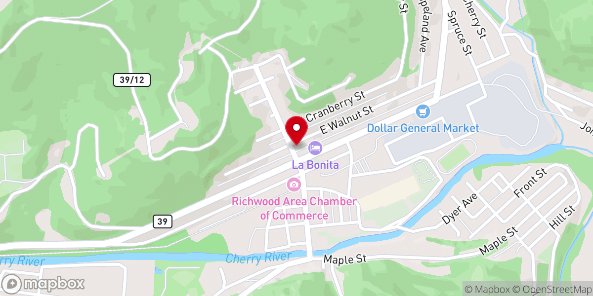 Map showing location of First United Methodist Church