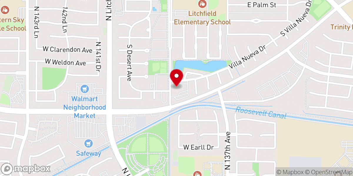 Map showing location of Redeeming Grace Church